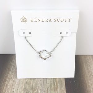 Kendra Scott Tess ivory pearl silver necklace